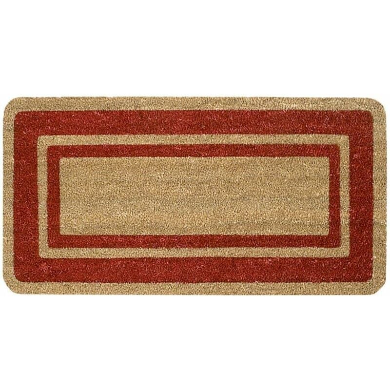 foto del prodotto emmevi mv s.p.a. zerbino cocco naturale 40x70 cm elegante robusto ingresso casa esterno antiscivolo bordeaux