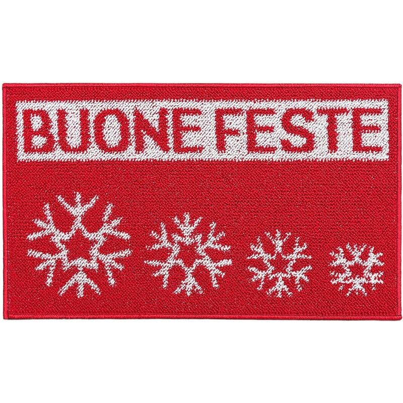foto del prodotto emmevi mv s.p.a. zerbino natale asciugapassi natalizio ingresso interno esterno antiscivolo 100 made in italy b