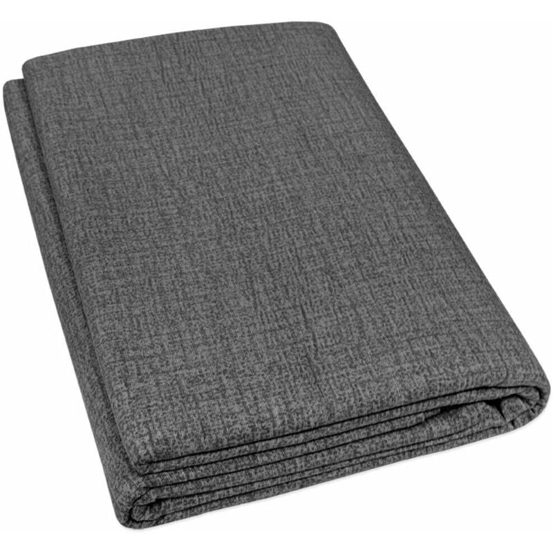 foto del prodotto emmevi telo arredo tessuto copritutto gran foulard copridivano proteggi letto poltrona divano antracite 230x265 cm