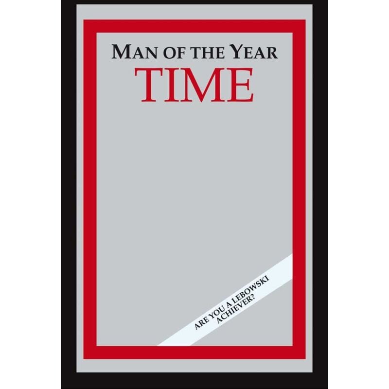 foto del prodotto empire 538086 fun quadro man of the year su specchio stampato, con cornice in plastica effetto legno, 20 x 30 cm, multicolore