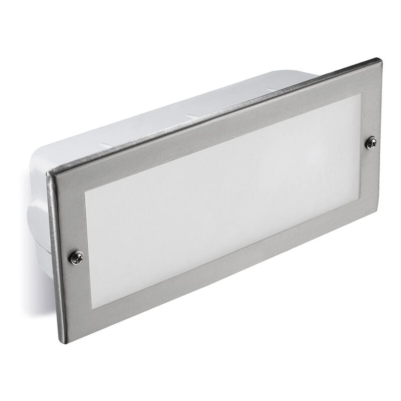 foto del prodotto empotrable de pared ip44 tamesis e27 60w acero inoxidable