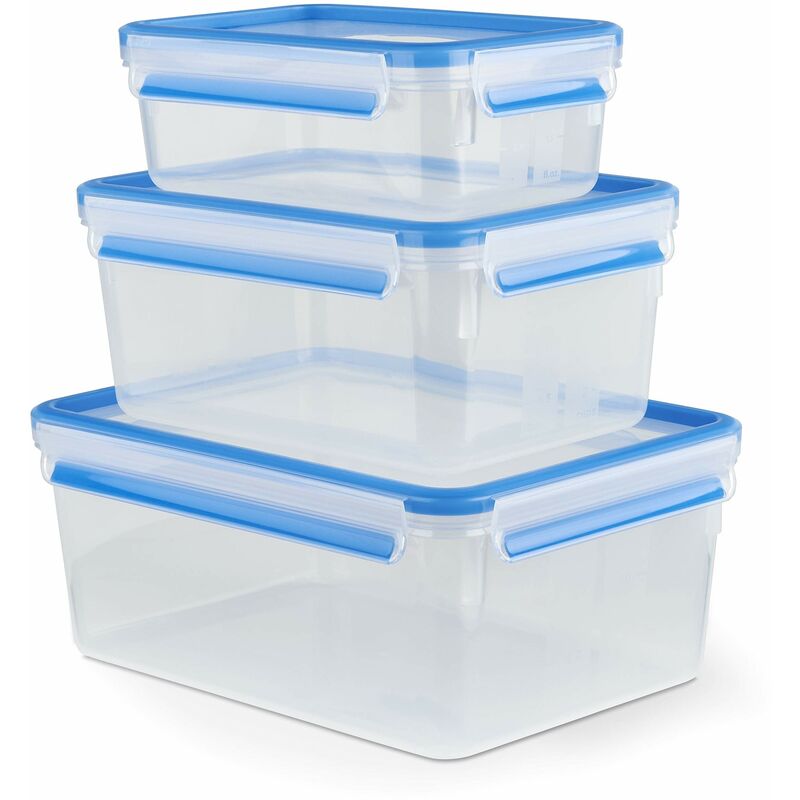 foto del prodotto emsa clip close 017032508567 contenitore salvafreschezza, plastica, set 3 pezzi, 1 l, 2.3 l e 3.7 l