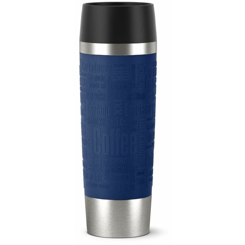 foto del prodotto emsa gmbh - emsa 515618 travel mug grande bicchiere termico con chiusura quick press, acciaio, blu, 1 unità (confezione da 1)