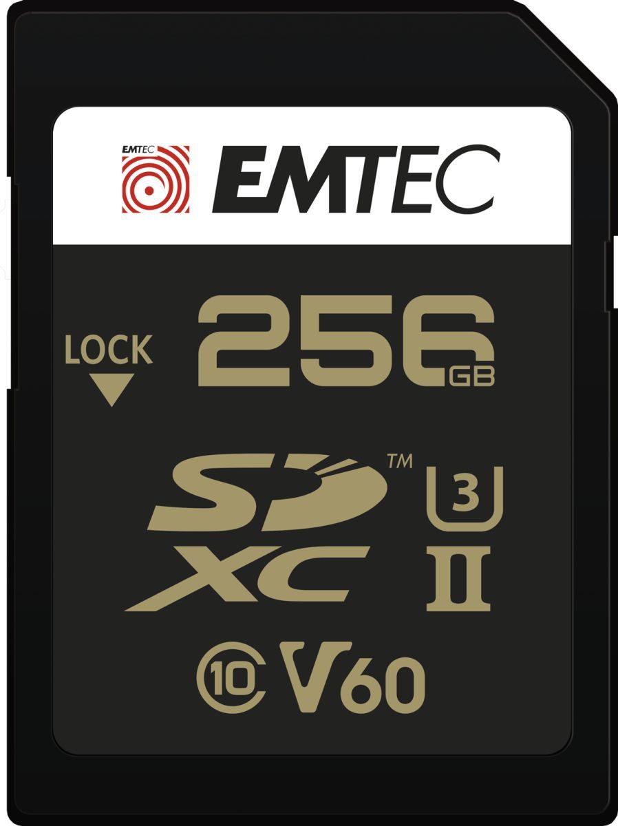 foto del prodotto emtec sd 256gb uhs ii u3 v60 ultra pro