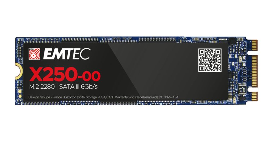 immagine 0 del prodotto emtec x250 ssd m2 sata iii 6gbs 2tb 3d nand