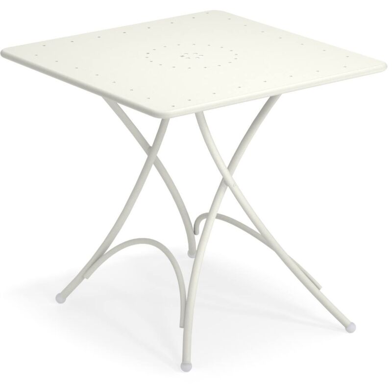 foto del prodotto emu pigalle tavolo 76 x 76 bianco raggrinzato 9002