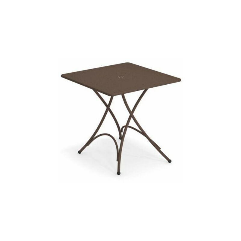 foto del prodotto emu tavolo quadrato pigalle 76x76 cm marrone d india