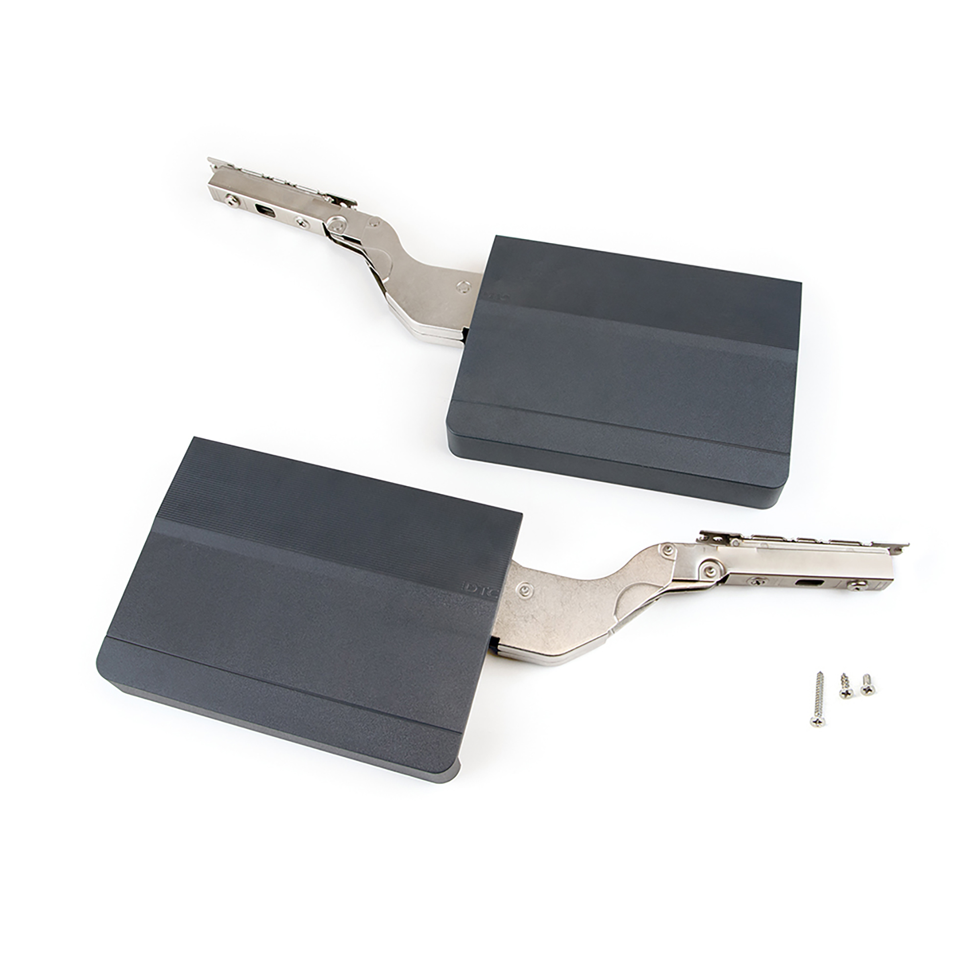 foto del prodotto emuca braccetto per ante a ribalta verso l 39 alto agile, 3200 9000, plastica grigio antracite, acciaio e tecnoplastica, 1 u.