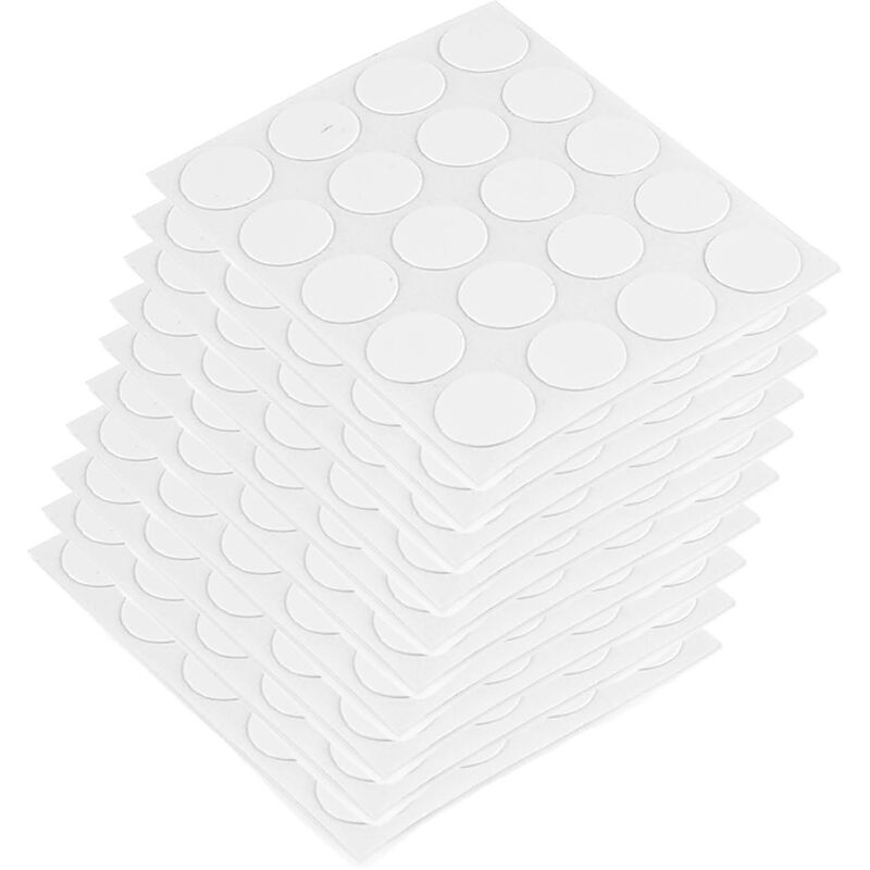 foto del prodotto emuca lotto di 1.000 tappi coprivite, adesivi, diametro 13 mm, tecnoplastica, bianca