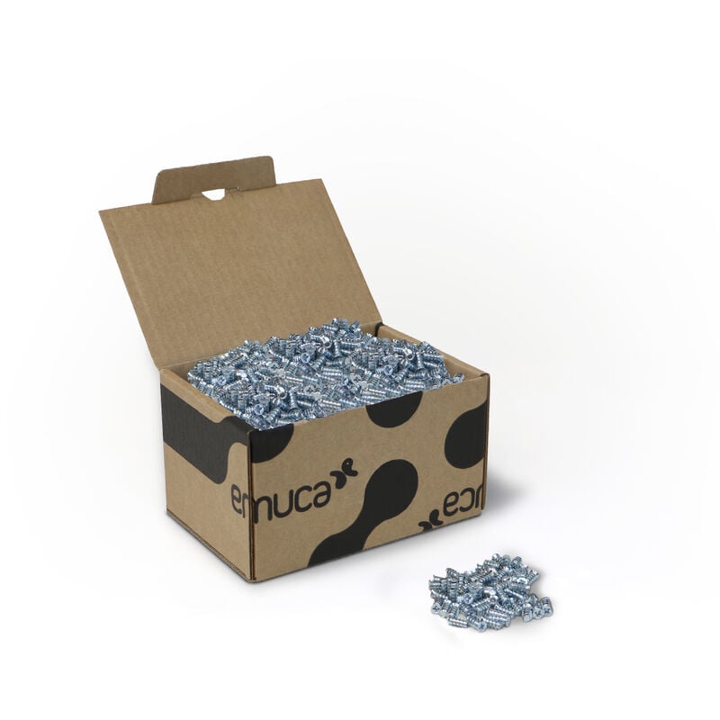 foto del prodotto emuca lotto di 500 viti, testa piatta pozidrive, diametro 6,2 mm, 13 mm, euro, acciaio, zincato