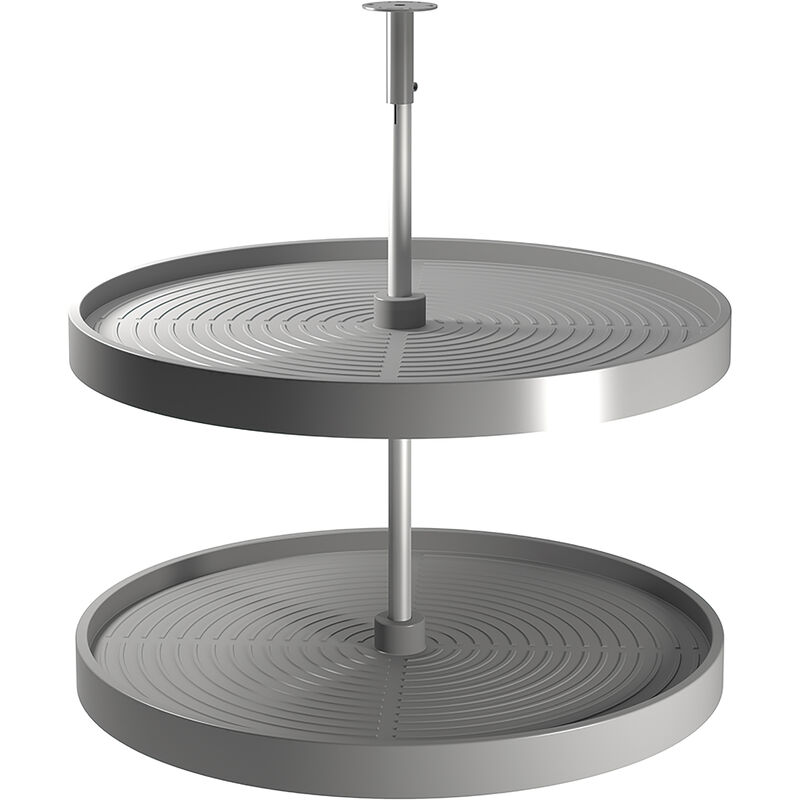 foto del prodotto emuca set di piatti circolari da cucina shelvo, per modulo da 800 mm, tecnoplastica e alluminio, grigia