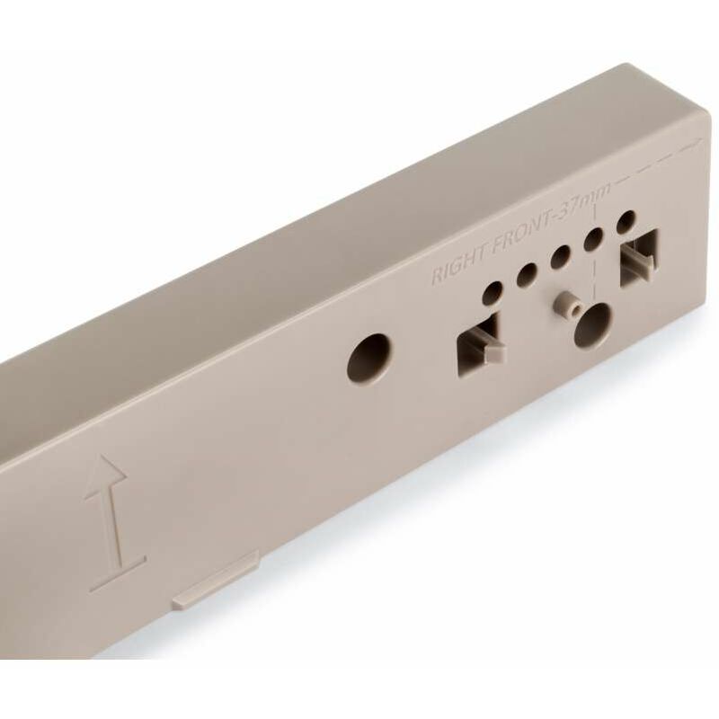 foto del prodotto emuca set distanziali laterali per telaio hack plastica grigio pietra 4 unit armadi