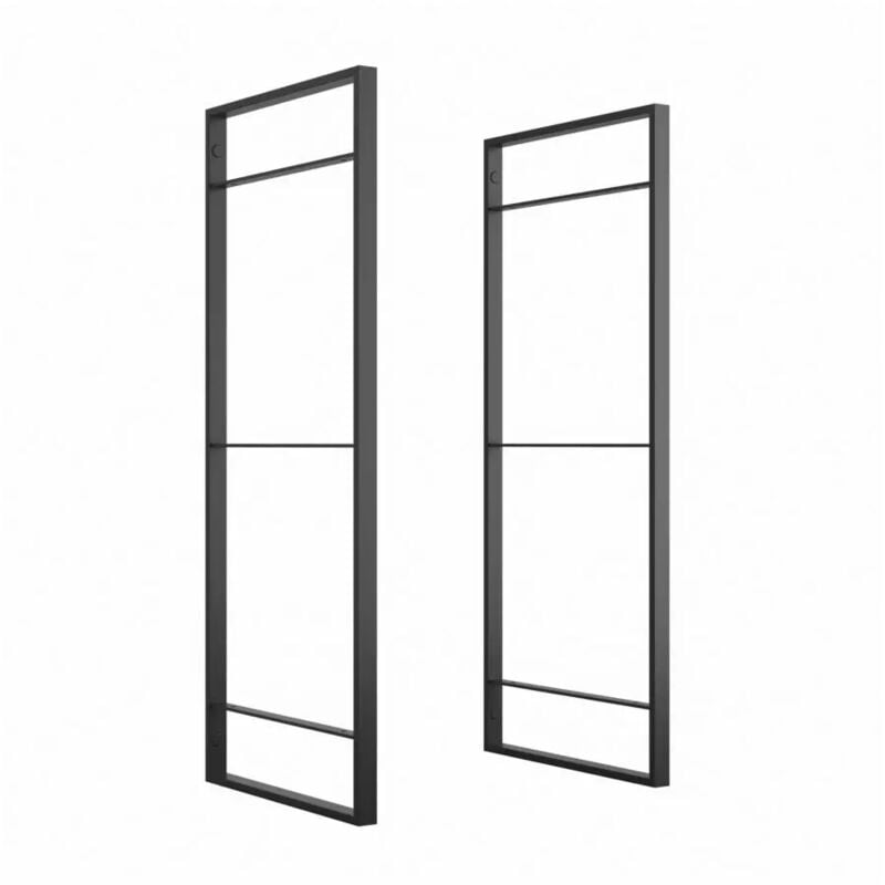 foto del prodotto emuca struttura per scaffale lader in acciaio nero, 83 cm