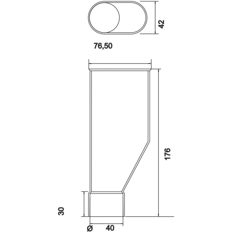 foto del prodotto en imbuto in pvc per sifone m.a.l. regiplast