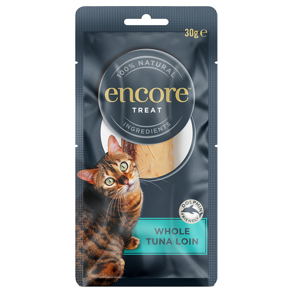 foto del prodotto encore cat filetto di tonno snack per gatto 30 g
