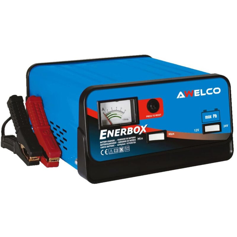 foto del prodotto enerbox 10 caricabatterie auto 6 12v 8a per batterie 15 100ah struttura rinforzata awelco