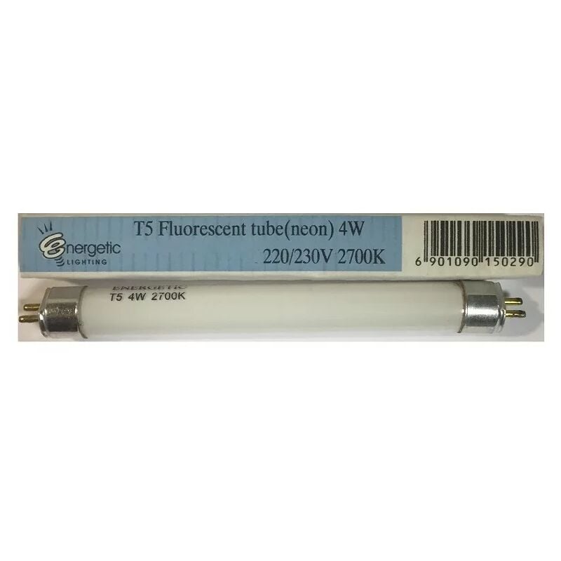 foto del prodotto energetic lighting el4w2700k tubo t5 mini fluorescente g5 4w 2700k 220 230v l136mm