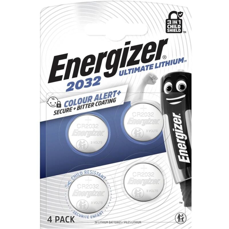 foto del prodotto energizer batteria a bottone cr 2032 3 v 4 pz. 235 mah litio e304206100