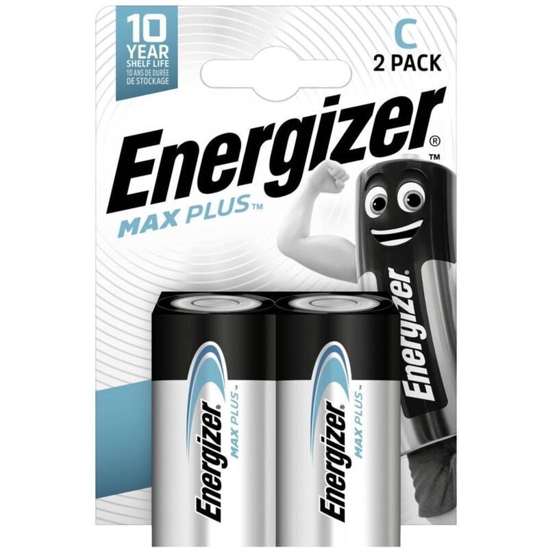 foto del prodotto energizer max plus batteria 1 2 torcia c alcalina manganese 1.5 v 2 pz.