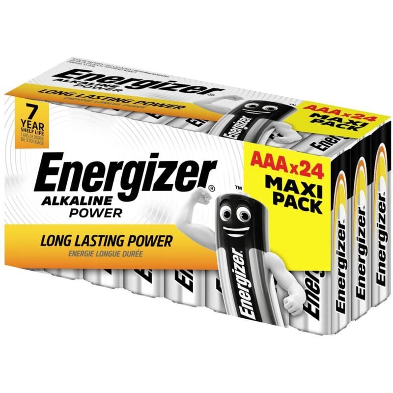 foto del prodotto energizer power batteria ministilo aaa alcalina manganese 1.5 v 24 pz.