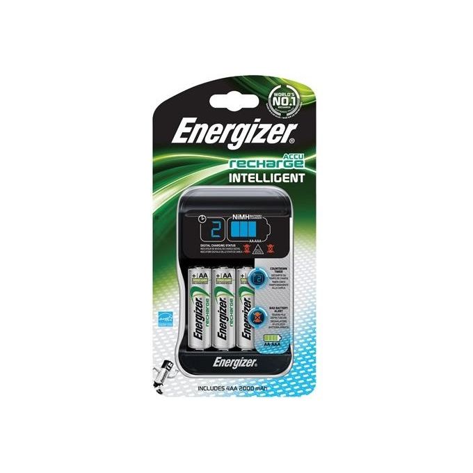 foto del prodotto energizer recharge pro 639837 caricabatterie intelligente aa aaa lcd nero