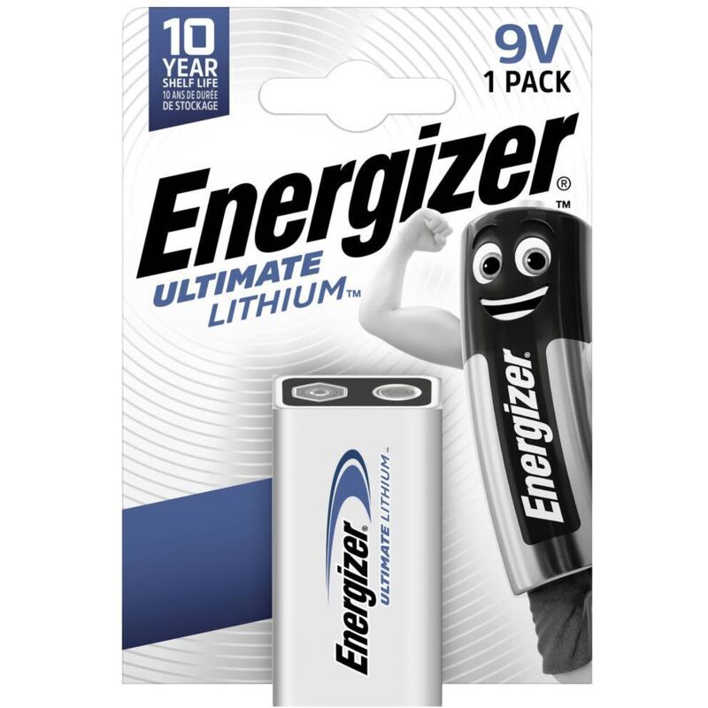 foto del prodotto energizer ultimate 6lr61 batteria da 9 v litio 9 v 1 pz.