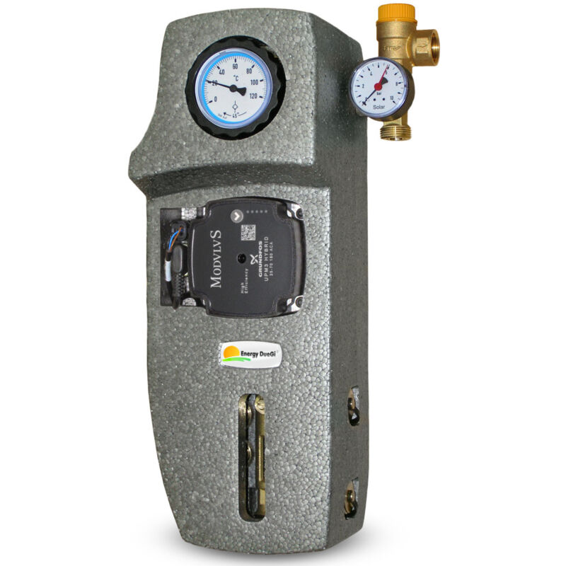 foto del prodotto energy duegi gruppo di pompaggio solare monovia da 3 4 m, flussometro 2 12 l min, circolatore upm3 hybrid