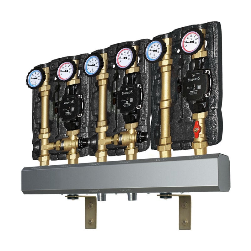 foto del prodotto energy duegi gruppo di rilancio alta e due gruppi bassa temperatura con collettore di distribuzione