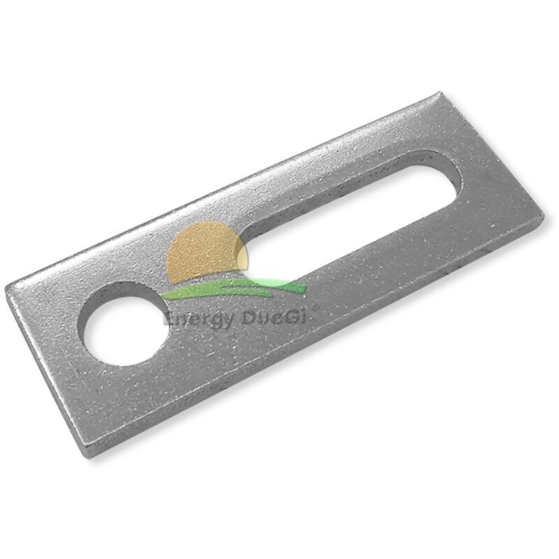foto del prodotto energy duegi piastra asolata in acciaio a2 per viti doppio filetto m12 82 x 30 x 5 mm diametro foro 13 mm