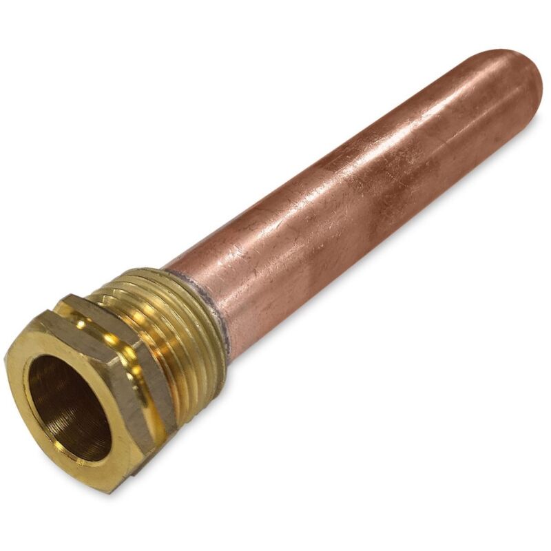 foto del prodotto energy duegi pozzetto guaina da 1 2 per pi sonde di temperatura lunghezza 100 mm, diametro 15 mm