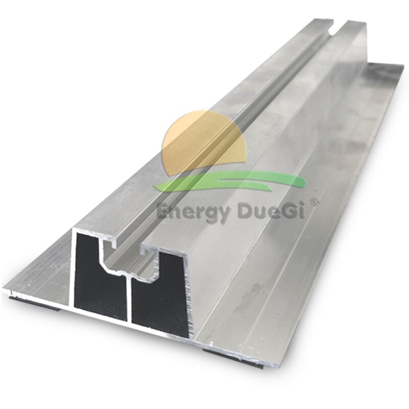 foto del prodotto energy duegi profilo di montaggio rapido in lega di alluminio per tetti in lamiera completo di nastro epdm, lunghezza 330 mm