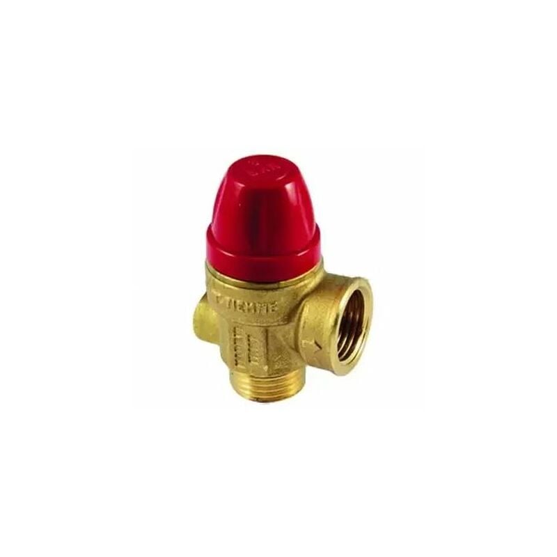 foto del prodotto energy duegi valvola di sicurezza tiemme 6 bar con attacchi m f 1 2 x1 2 1 4 per manometro 1920049