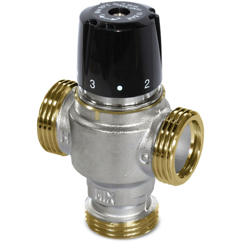 foto del prodotto energy duegi valvola miscelatrice termostatica da 1 1 4 m campo di regolazione da 30 a 65 c kvs 4,5