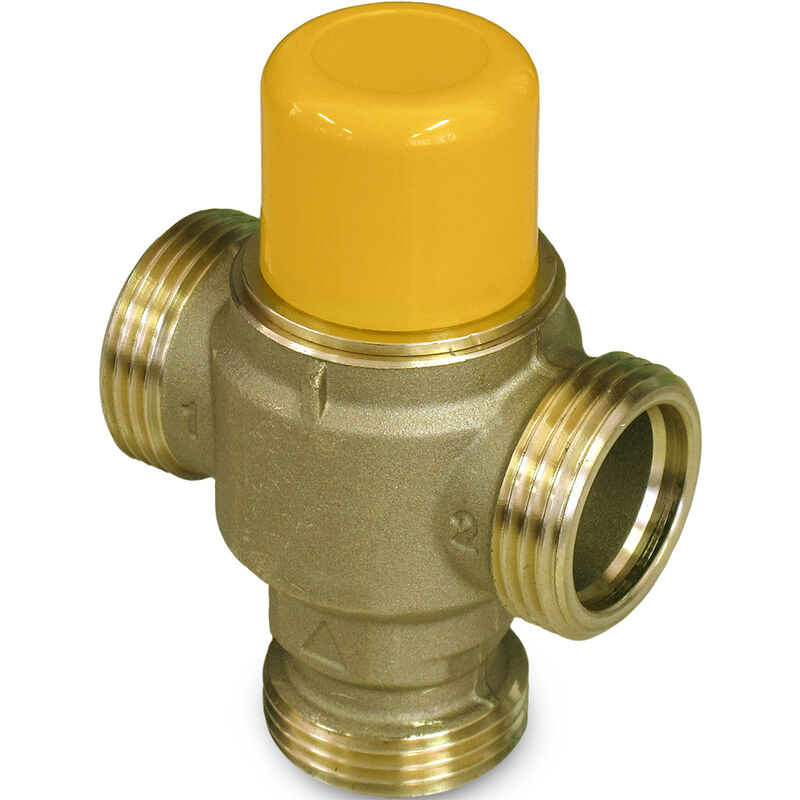 foto del prodotto energy duegi valvola miscelatrice termostatica solare da 1 m a tenuta piana, con funzione antiscottatura 30 65 c