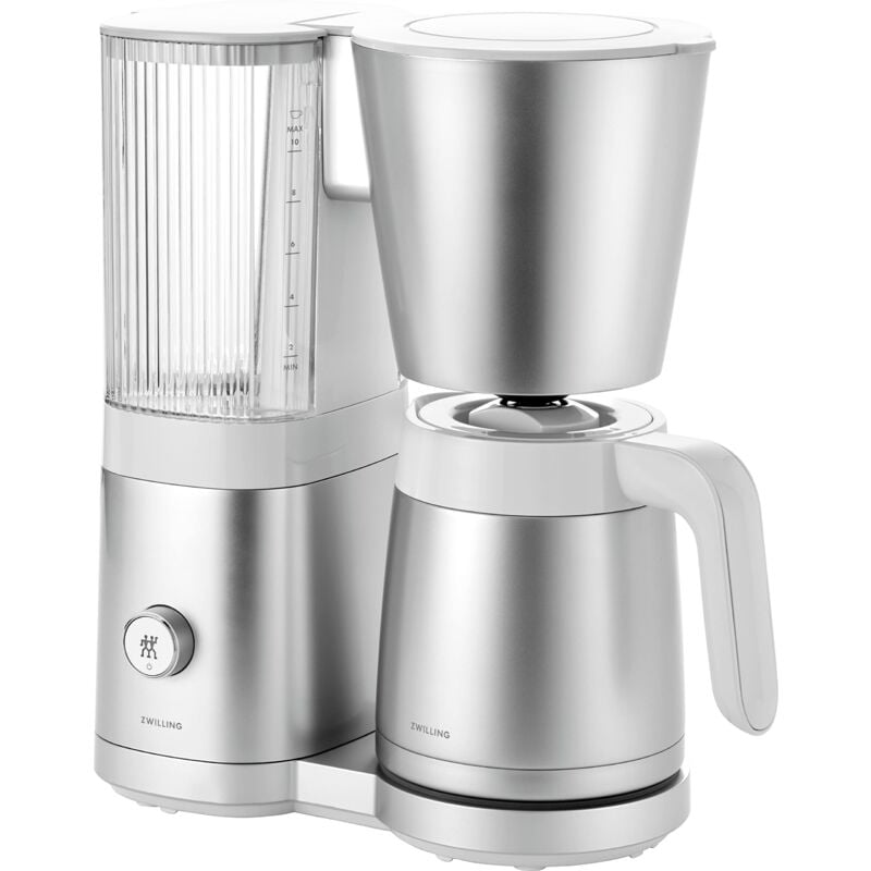 foto del prodotto enfinigy, macchina da caff con filtro con caraffa termica da 1,25 l, macchina da caff con caldaia e funzione anticalcare intelligente, acciaio