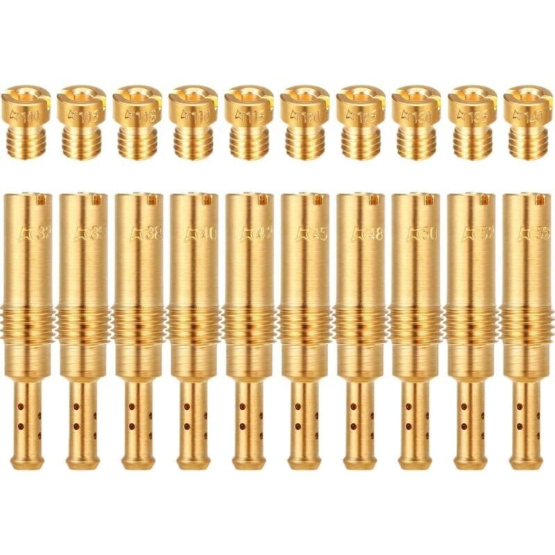 foto del prodotto ensemble de 20 jets de carburateur 10 jets principaux de carburateur et 10 jets pilotes lents , accessoires de carburateur pwk keihin oko cvk koso