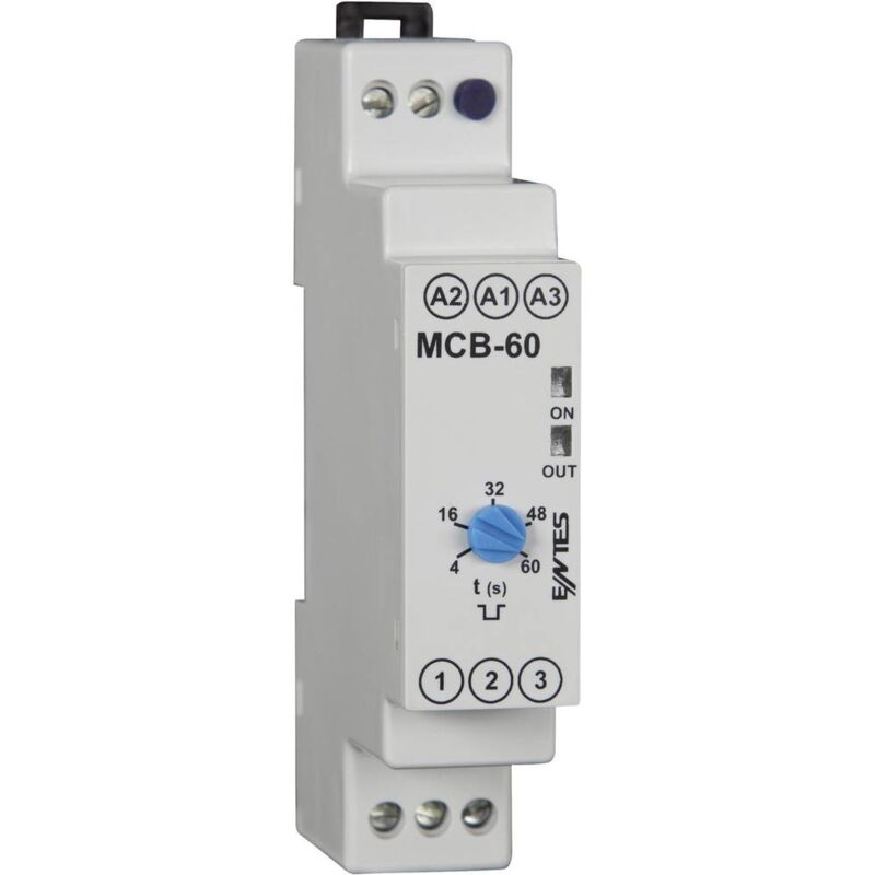 foto del prodotto entes 101582 mcb 60 rel temporizzato monofunzionale 24 v dc, 24 v ac, 230 v ac 1 pz. intervallo di tempo 4 60 s 1 s