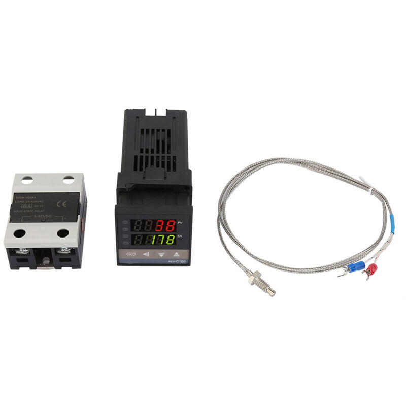 foto del prodotto eosnow 0 1300 allarme rex c100 kit termostato regolatore di temperatura pid digitale led ac110v 240v