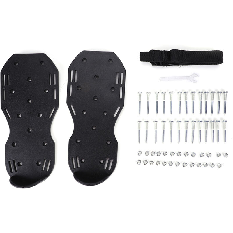 foto del prodotto eosnow 1 paio di sandali aeratori per prato, scarpe resistenti con punte per erba e attrezzi da giardino con fibbia in plastica