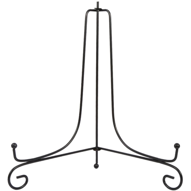 foto del prodotto eosnow 1 pz 10 cavalletto in ferro classico espositore piatto ciotola cornice per foto libro artwor nero
