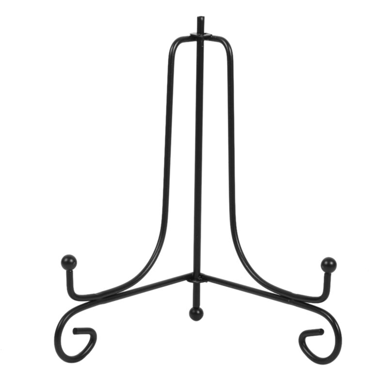 foto del prodotto eosnow 1 pz 6 cavalletto in ferro classico espositore piatto ciotola cornice per foto libro artwor nero