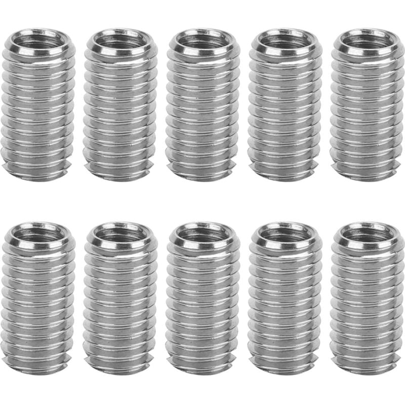 foto del prodotto eosnow 10 pezzi inserti filettati maschio femmina dado di riduzione strumento di riparazione in acciaio inossidabile hardware industriale