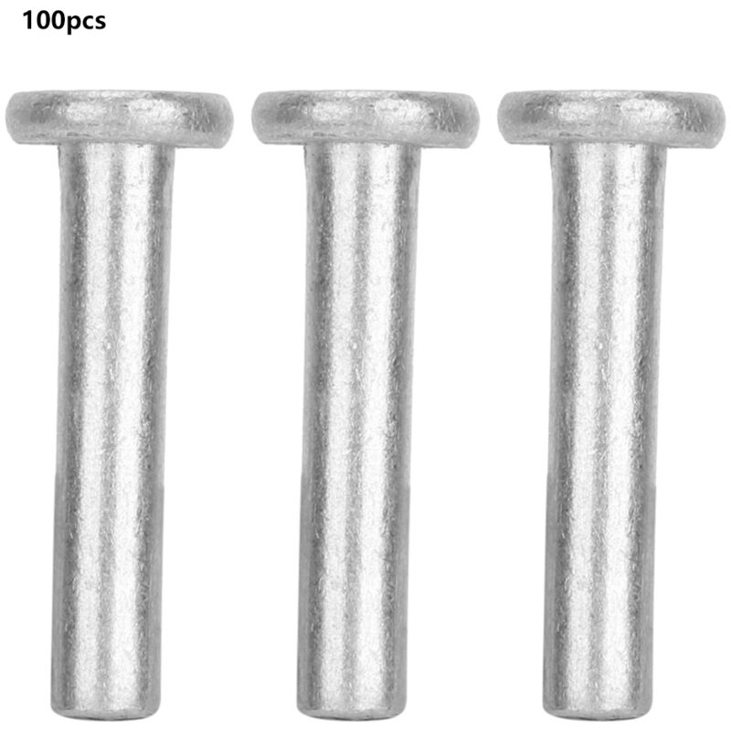 foto del prodotto eosnow 100 pz gb867 m4 rivetti in alluminio a testa piatta rivetto solido m4 25 