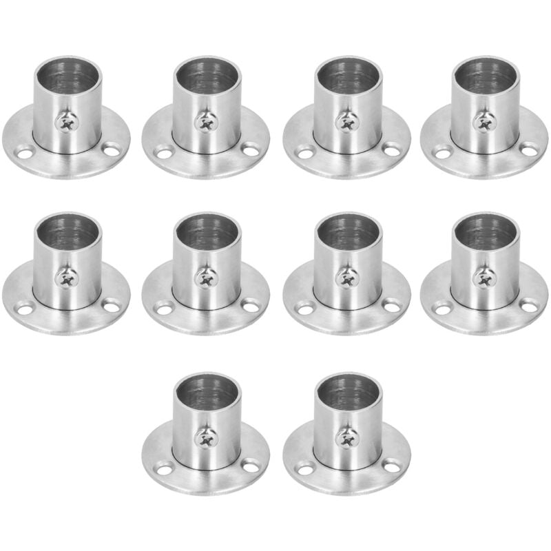 foto del prodotto eosnow 10set base supporto flangiato addensare staffa per tubo asta armadio in acciaio inossidabile 19