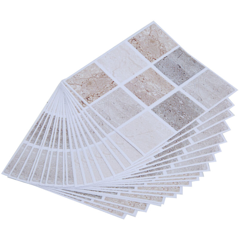 foto del prodotto eosnow 18 adesivi per trasferimento di piastrelle a mosaico, bagno, cucina, casa fai da te 10 cm10 cm 004 
