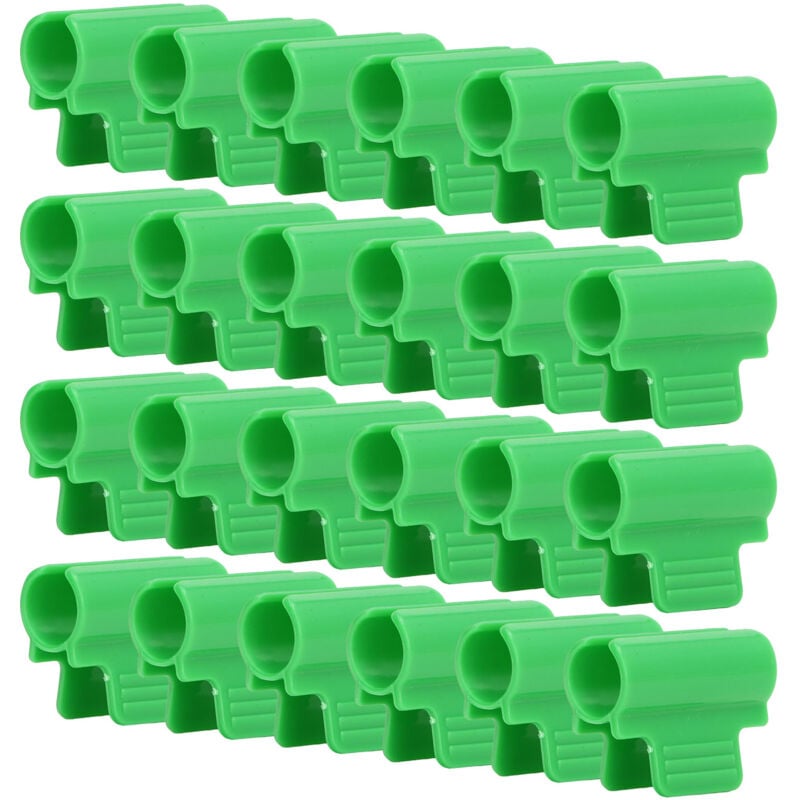 foto del prodotto eosnow 24 pz morsetti per serra testa singola fila copertura rete tunnel cerchio clip a prova di insetti capannone pellicola ombreggiante asta di
