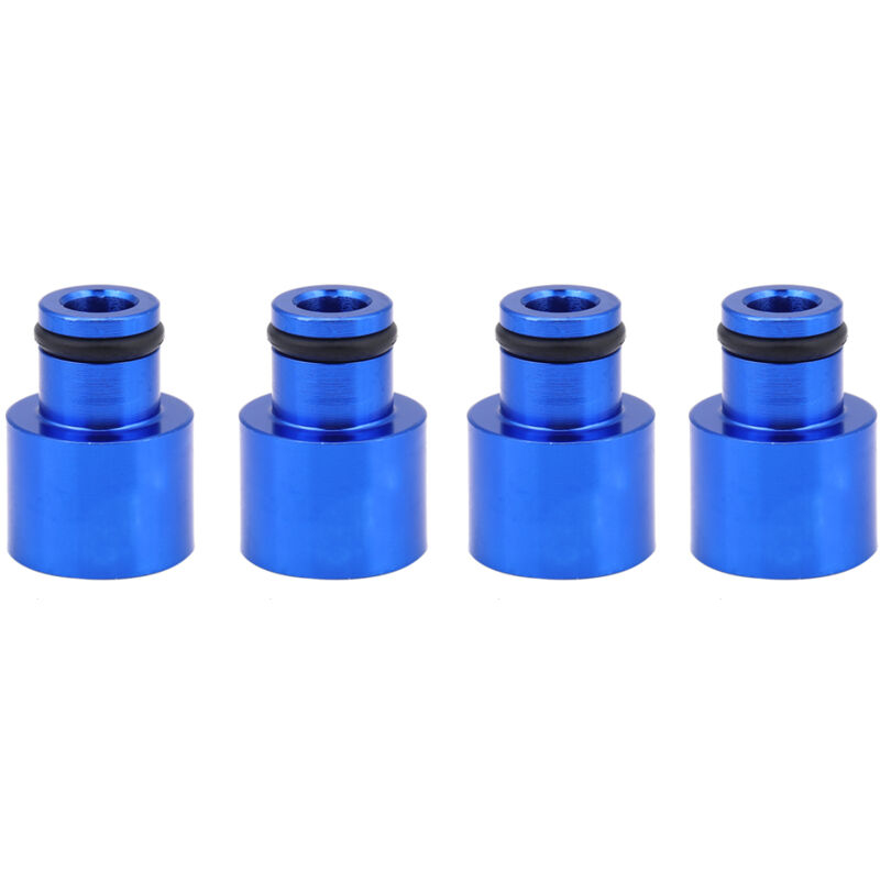 foto del prodotto eosnow 4 pezzi adattatori per iniettori di carburante blu distanziatori esterni per iniettori rdx per b16 b18 d16z d16y