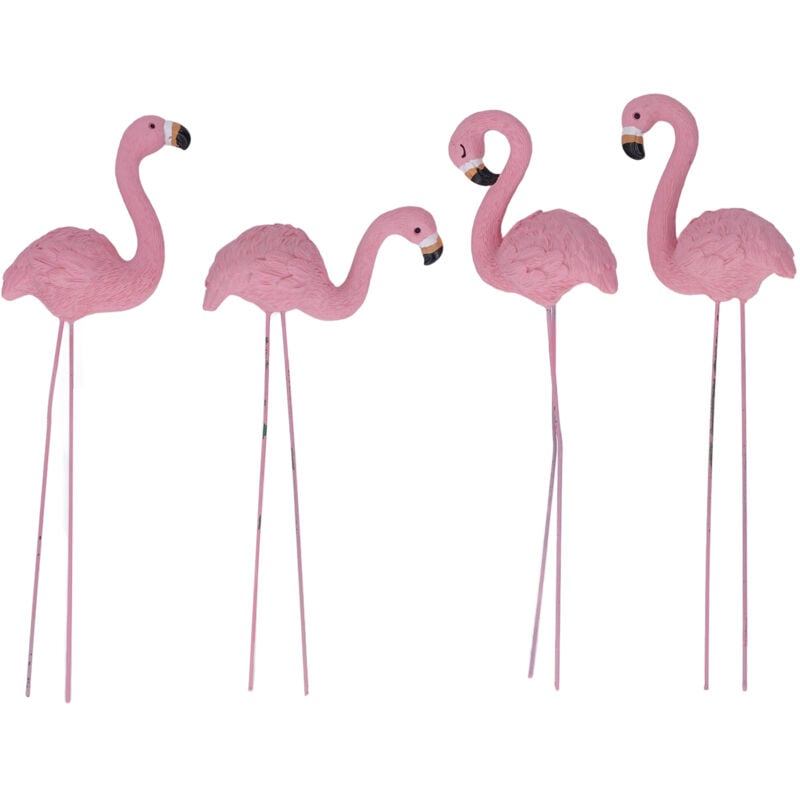 foto del prodotto eosnow 4 pezzi statue del giardino fenicotta rosa dettagli fini vivido stile vivido piccolo per i regali per decorazioni per patio da giardino da