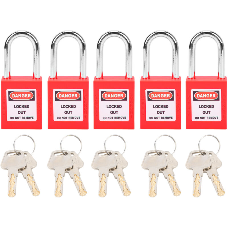 foto del prodotto eosnow 5 set 38mm lockout lock isolamento loto nylon pa acciaio per la logistica dell energia nucleare transportred