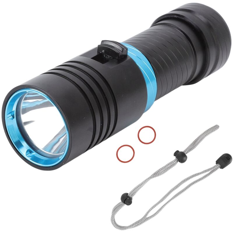 foto del prodotto eosnow 5000lm torcia subacquea ipx8 100m subacquea impermeabile dimmerabile infinitamente l2 perline led scuba dive luci per le immersioni